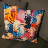 Handgefertigtes Designer Kissen Kuh