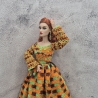 Kleid für Puppen (Barbie, Steffi), orange