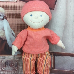 Shirt Hose gestreift und Mütze passend für Puppen 30 cm Neu