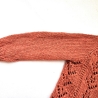 Strickjacke Baby Tomatenrot und der Größe 68/74