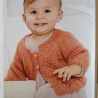Strickjacke Baby Tomatenrot und der Größe 68/74