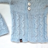 Baby Set 3 teilig in Eisblau und der Größe 68/74