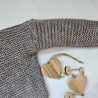 Bio Strickjacke Baby in Braun und der Größe 62/68