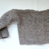 Bio Strickjacke Baby in Braun und der Größe 62/68