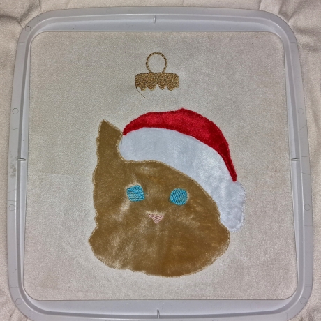 NEU Stickdatei Applikation Katze Angel
