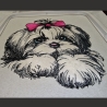 NEU Stickdatei Applikation Shih Tzu Laila Hund
