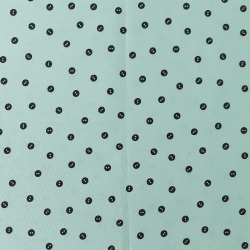 She Who Sews - aqua button toss