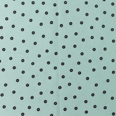 She Who Sews - aqua button toss