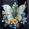 Beutel, Stoffbeutel, Beutel aus Canvas - Grundfarbe schwarz