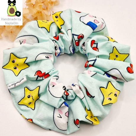 Handmade Haargummi (2Stück) Reisbällchen XL/ Sunny XL 