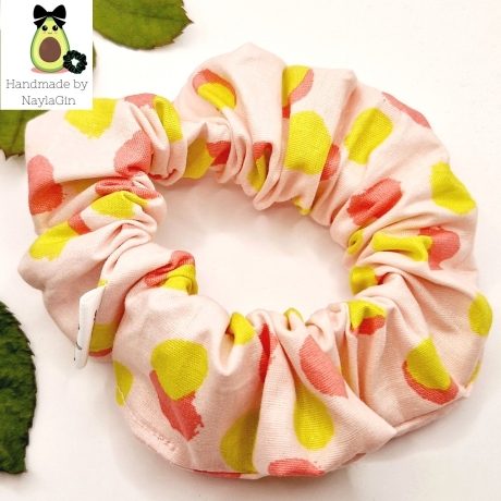 Handmade Haargummi (2Stück) Pink Dotty/ Reisbällchen