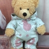Bärenkleidung Overall Pudel passend für Teddybär Bär 28 cm Neu