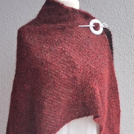Dreieckstuch - handgestrickt - Farbverlauf - leichtes Tuch