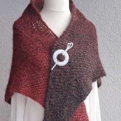 Dreieckstuch - handgestrickt - Farbverlauf - leichtes Tuch Dreieckstuch - handgestrickt - Farbverlauf - leichtes Tuch