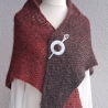 Dreieckstuch - handgestrickt - Farbverlauf - leichtes Tuch