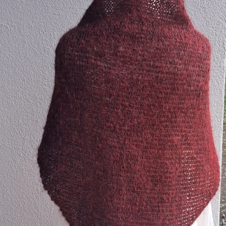 Dreieckstuch - handgestrickt - Farbverlauf - leichtes Tuch