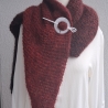 Dreieckstuch - handgestrickt - Farbverlauf - leichtes Tuch