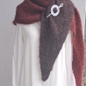 Dreieckstuch - handgestrickt - Farbverlauf - leichtes Tuch