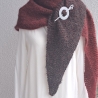 Dreieckstuch - handgestrickt - Farbverlauf - leichtes Tuch