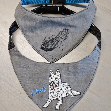 ITH Halstuch zum für mittelgroße/ große Hunde - 20x28 Rahmen
