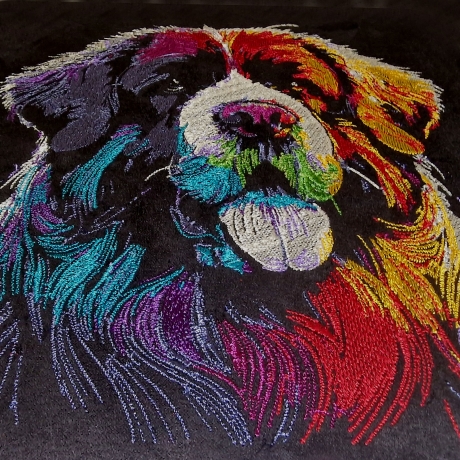 NEU Stickdatei Bernhardiner Arnold  Hund
