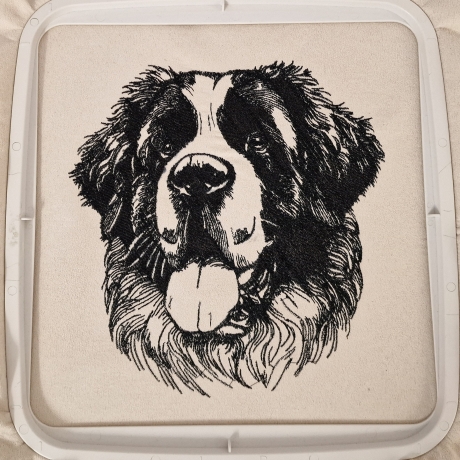 NEU Stickdatei Bernhardiner Magic Hund 