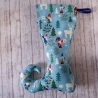 Hygge Glow - forest on winter blue