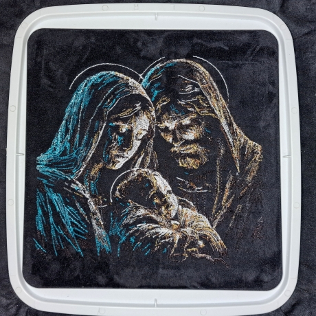 Neu AUFWENDIGE Stickdatei Maria Jesus Josef von Lunachild