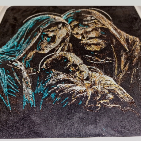 Neu AUFWENDIGE Stickdatei Maria Jesus Josef von Lunachild