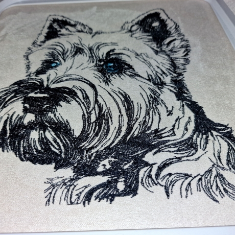 NEU Stickdatei Cairn Terrier Cully Hund 