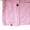 Strickjacke Baby aus Merino Puderrosa Größe 74/80