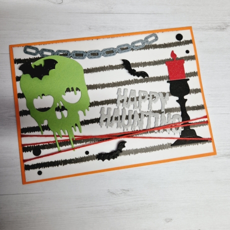 Karte zu Halloween Grußkarte Halloweenkarte