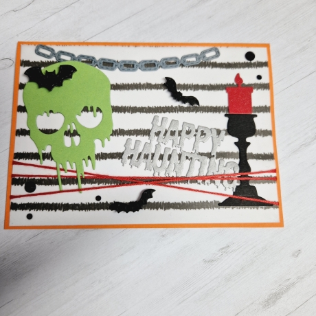 Karte zu Halloween Grußkarte Halloweenkarte