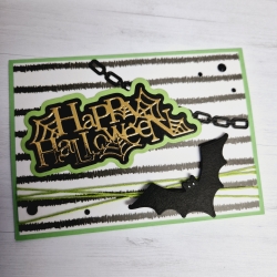 Karte zu Halloween Grußkarte Halloweenkarte