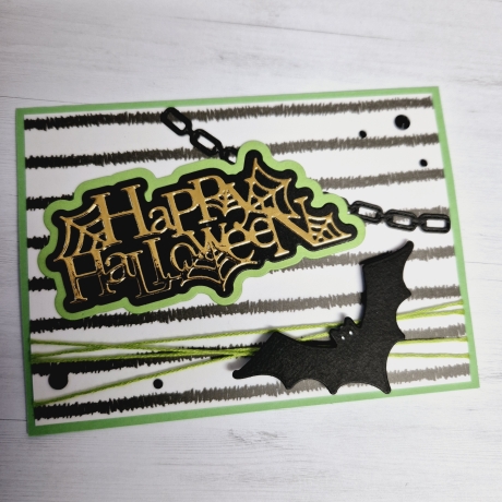 Karte zu Halloween Grußkarte Halloweenkarte