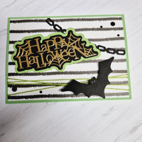 Karte zu Halloween Grußkarte Halloweenkarte
