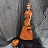Halloween Kleid für Puppen (Barbie, Steffi), orange