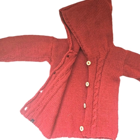 Strickjacke Baby Rot in der Größe 80/86