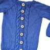 Strickjacke Baby in Blau und der Größe 74/80