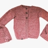 Strickjacke Baby aus Merino Blush Größe 86/92