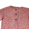 Strickjacke Baby aus Merino Blush Größe 86/92