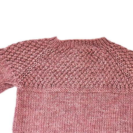 Strickjacke Baby aus Merino Blush Größe 86/92