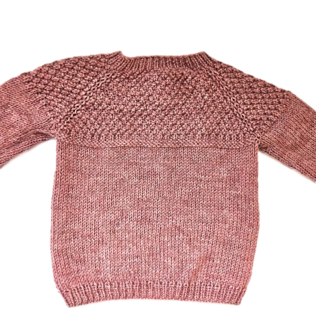 Strickjacke Baby aus Merino Blush Größe 86/92