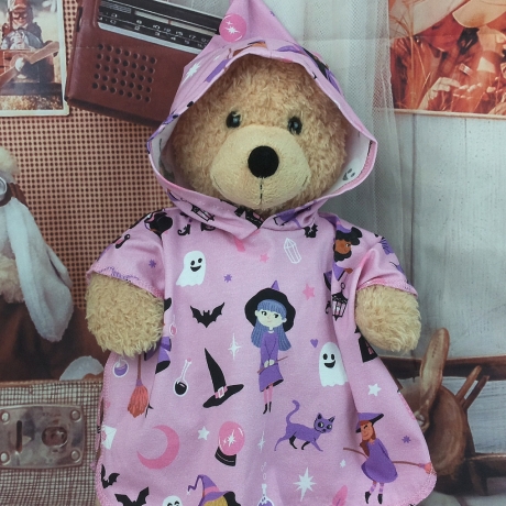 Halloween Kleidung rosa passend für Bären Stofftiere 37/40 cm Neu