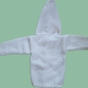 Strickjacke Baby Wollweiß in der Größe 80/86