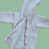 Strickjacke Baby Wollweiß in der Größe 80/86