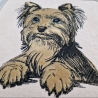 NEU Stickdatei Applikation Yorkshire Terrier Charly