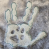 Embossed Datei - eine Pfote in der linken Hand - 12.21x13.84 cm