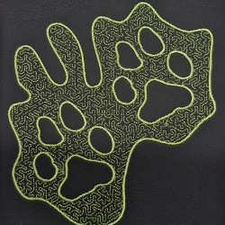 Embossed Datei -  2 Pfoten - 17.89x16.96 cm