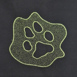 Embossed Datei  - Pfote - 9.87x9.43 cm